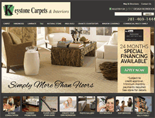 Tablet Screenshot of keystonecarpetsandinteriors.com